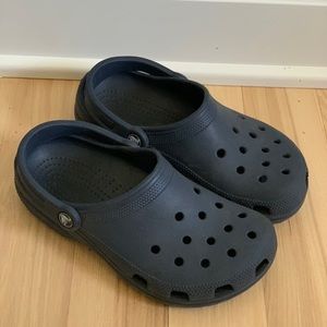 Navy Crocs